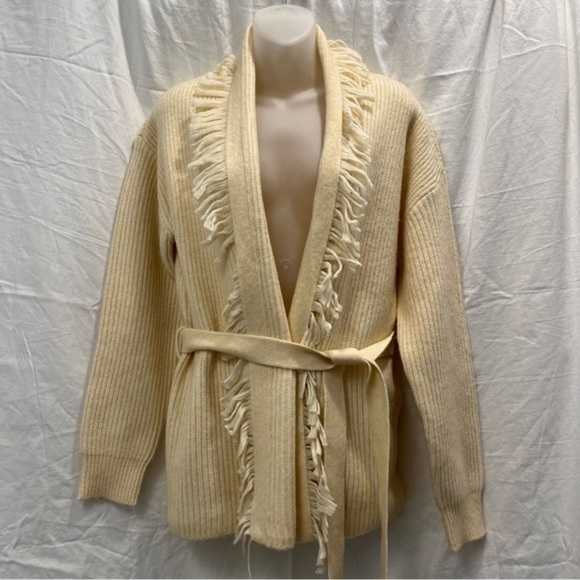 JOE Fresh tasseled belted cardigan size medium - Picture 3 of 11